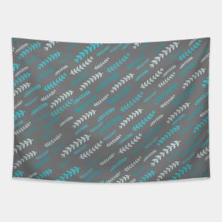 Aqua Fern Tapestry