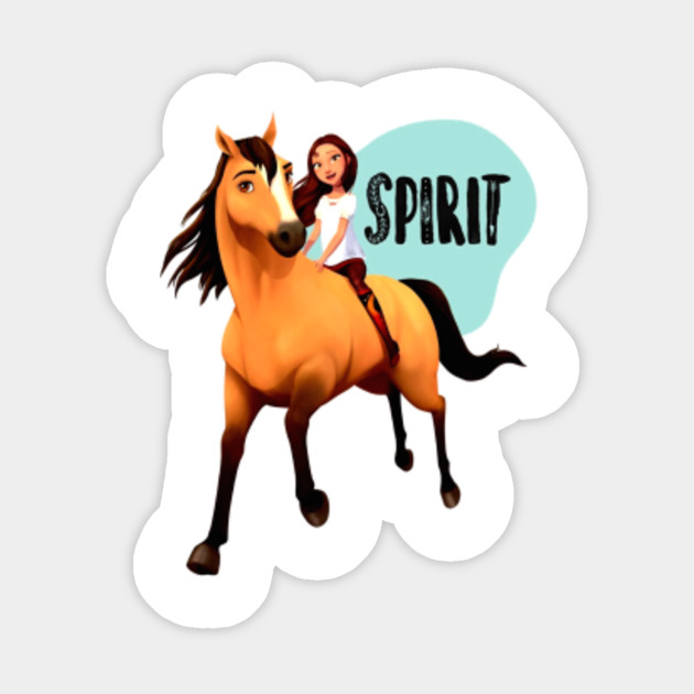 Download DreamWorks Spirit Riding Free Lucky Spirit Shirt - Xmas - Sticker | TeePublic