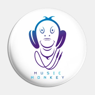 Music Monkey Pin