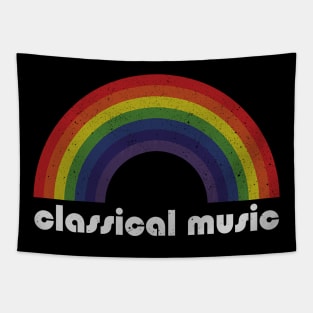 Classical Music / Vintage Rainbow Design // Fan Art Design Tapestry