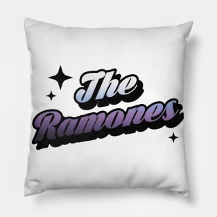 The Ramones - Retro Classic Typography Style Pillow