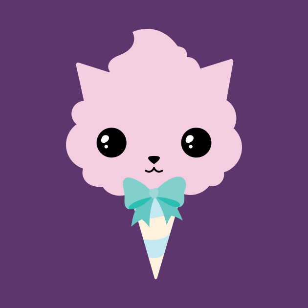 cotton candy cat by laura-nagel