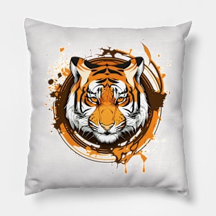 Graffiti Paint Tiger Creative Pillow