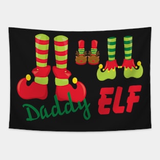 Daddy Elf - Christmas Tapestry