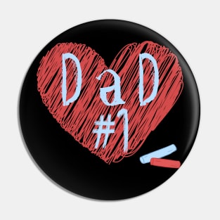 Best dad in the world - #1 Dad Pin