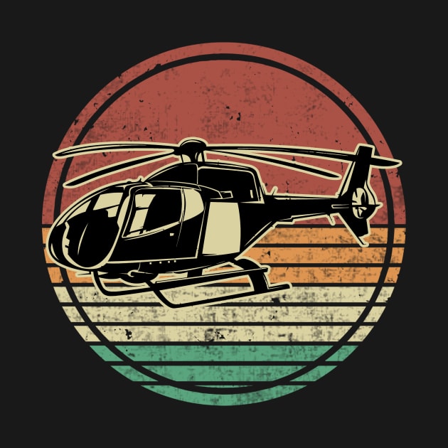 Helicopter Pilot Retro Vintage by Visual Vibes