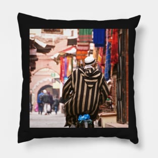 Marrakech - A bicyclette Pillow