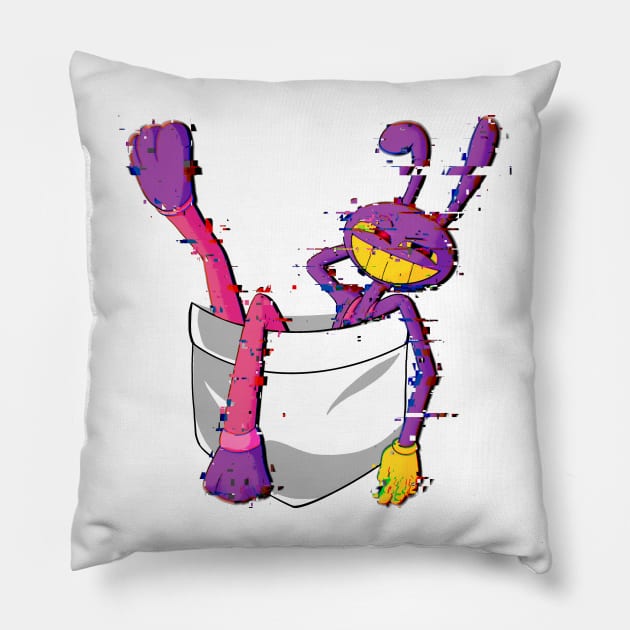 Glitched Jax To Go Pillow by Kanetho_plz