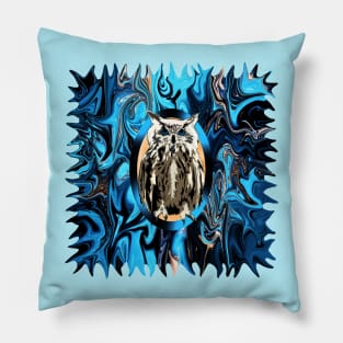 Burn the Midnight Owl Pillow