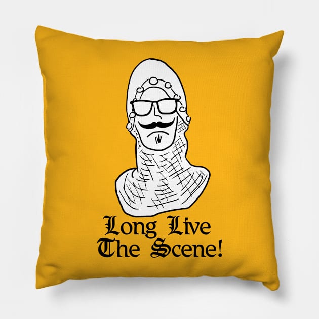 Hipster Knight Pillow by Lamp's Novel-T's