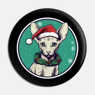 Cornish Rex Cat Xmas, Love Cats Pin