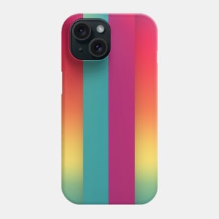 Colorful Geometric Vertical Gradient Phone Case