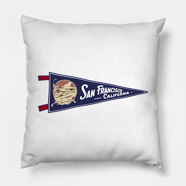 San Francisco Pennant Pillow by ZSONN