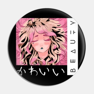 Cute Beauty Anime Girl Pin