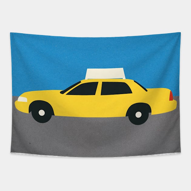 New York TAXI Tapestry by Rosi Feist