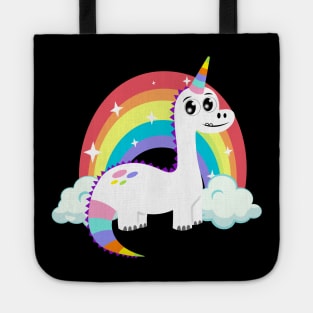 Unicorn Dinosaur and a Rainbow Tote