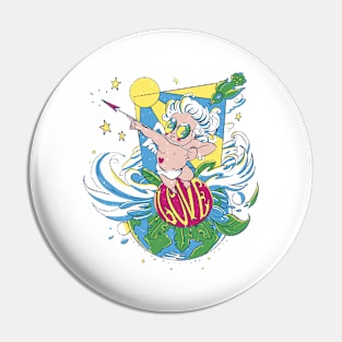 Cupid Retro Valentines Pin