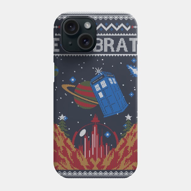 Christmas in Gallifrey Phone Case by Arinesart