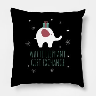 white elephant gift exchange Pillow