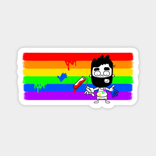 Pocket Gay Painting Pride Magnet