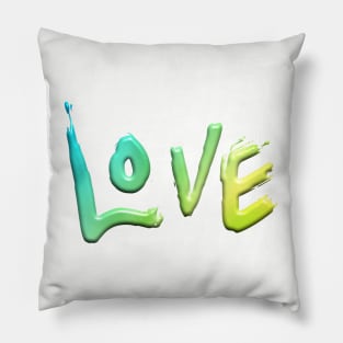 Green Love 3D Pillow
