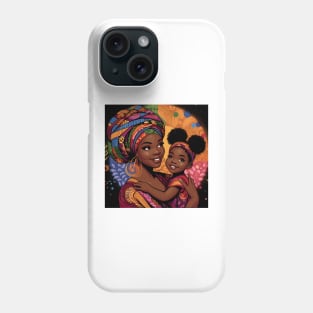 Afrocentric Mother And Baby Phone Case