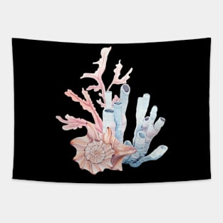 Coral artwork Tapestry