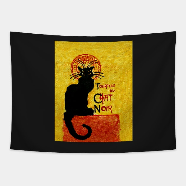 Le Chat Noir Tapestry by khairzul