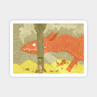 Winter Dragon Cave Magnet