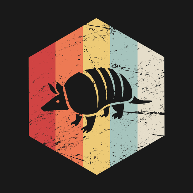 Retro Vintage Armadillo Icon by MeatMan