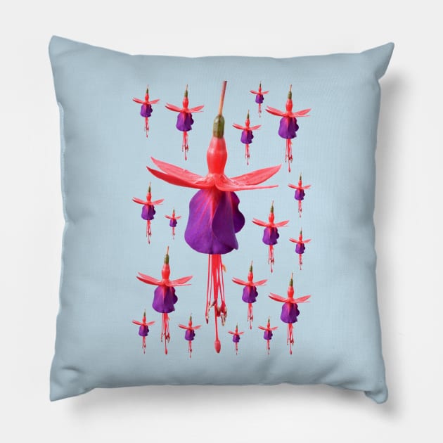 Fuchsia  FuchsiaBerry Pillow by chrisburrows