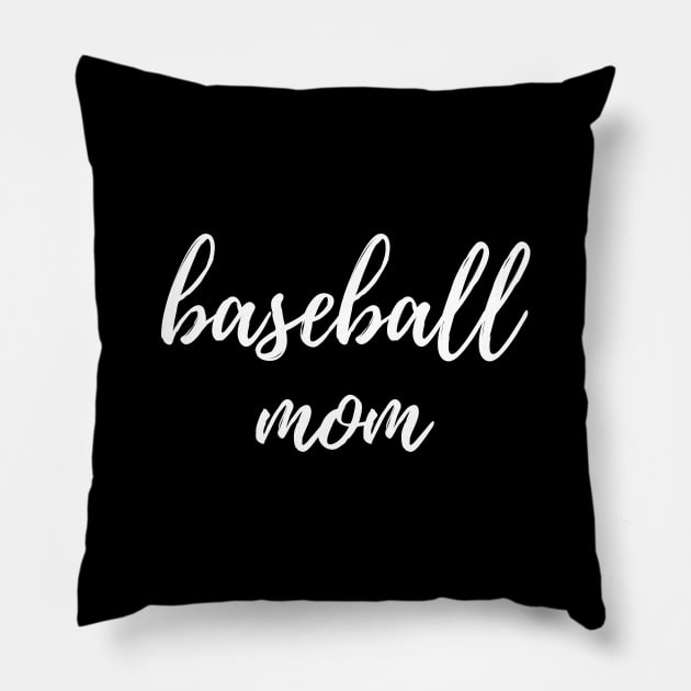 Baseball Mom Pillow by sarsia