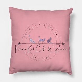 Purple cats logo Pillow