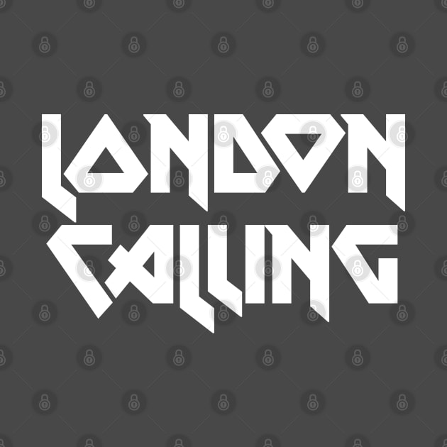 The Clash - London Calling Typography Design by DankFutura