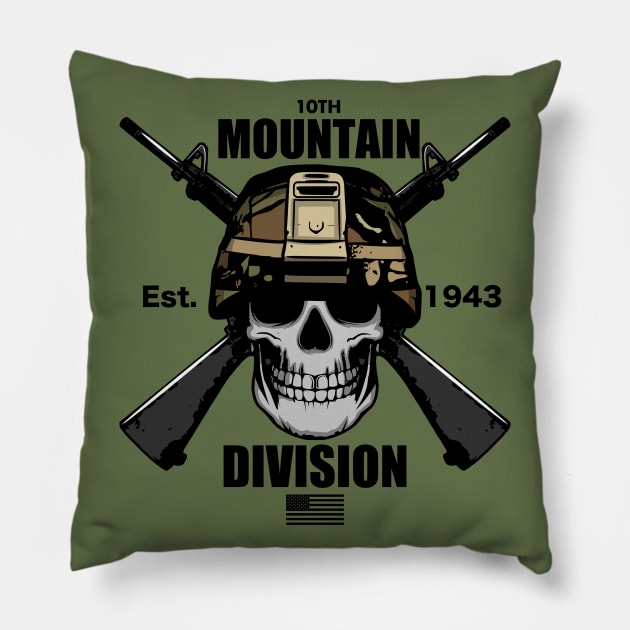 10th Mountain Division Pillow by TCP