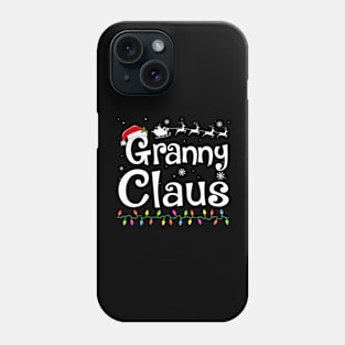 Granny Claus Grandma Santa Pajamas Christmas Phone Case