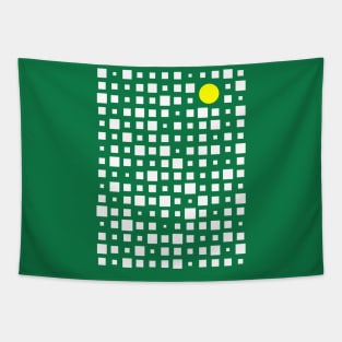 Square and Circle Abstract Tapestry