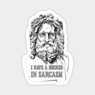 I have a degree in sarcasm. Magnet