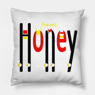 SweetHoney: Sweeten Up Your Life with This Typographic Design Pillow