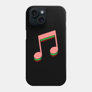 Red Green Music Note Phone Case