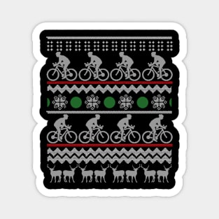 Cycling Bicycle Ugly X-Mas Shi Magnet