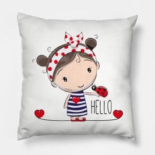 Cute Girl Pillow