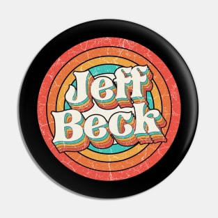 Jeff Proud Name - Vintage Grunge Style Pin