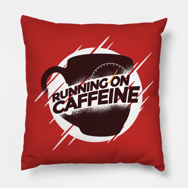 Running on Caffeine Pillow by madeinchorley