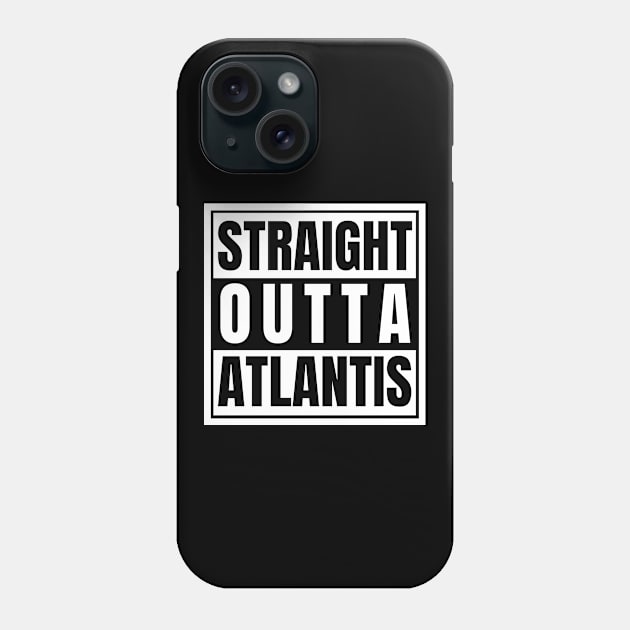 Straight Outta Atlantis Supernatural Underwater City Kraken Loch Ness Monster Phone Case by nathalieaynie