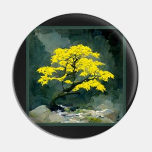 Japanese yellow maple Pin