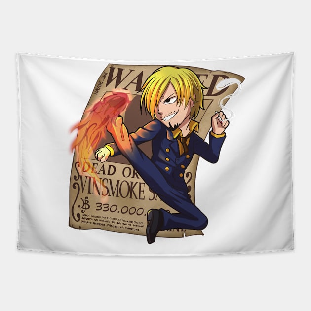 Wanted Sanji Tapestry by Hayde