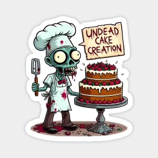 Undead Cake creation - Zombie Baker Magnet