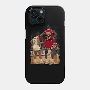 Michael Jordan and Muggsy Vintage Phone Case