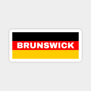 Brunswick City in German Flag Magnet